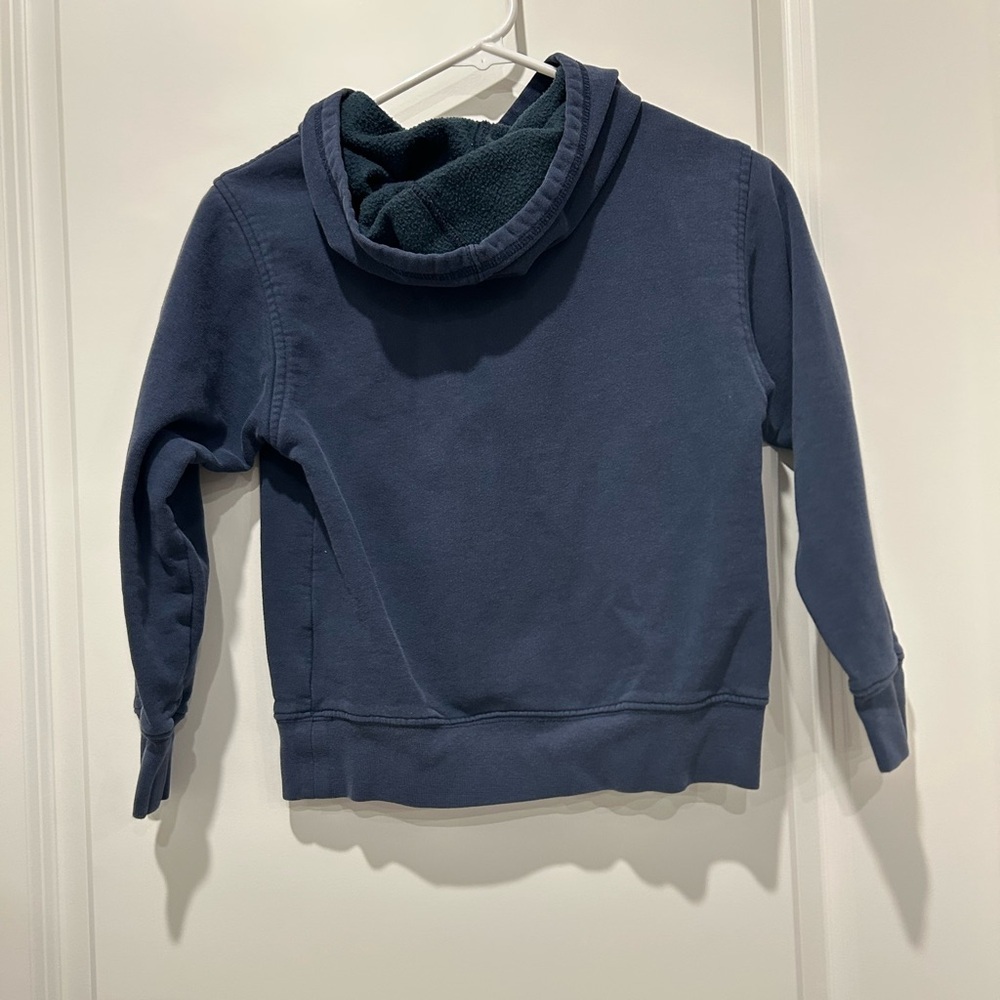 TNF Boys Navy Hoodie size small or 6 - Picture 2 of 5